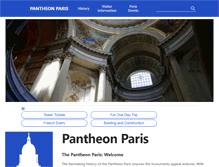 Tablet Screenshot of pantheonparis.com